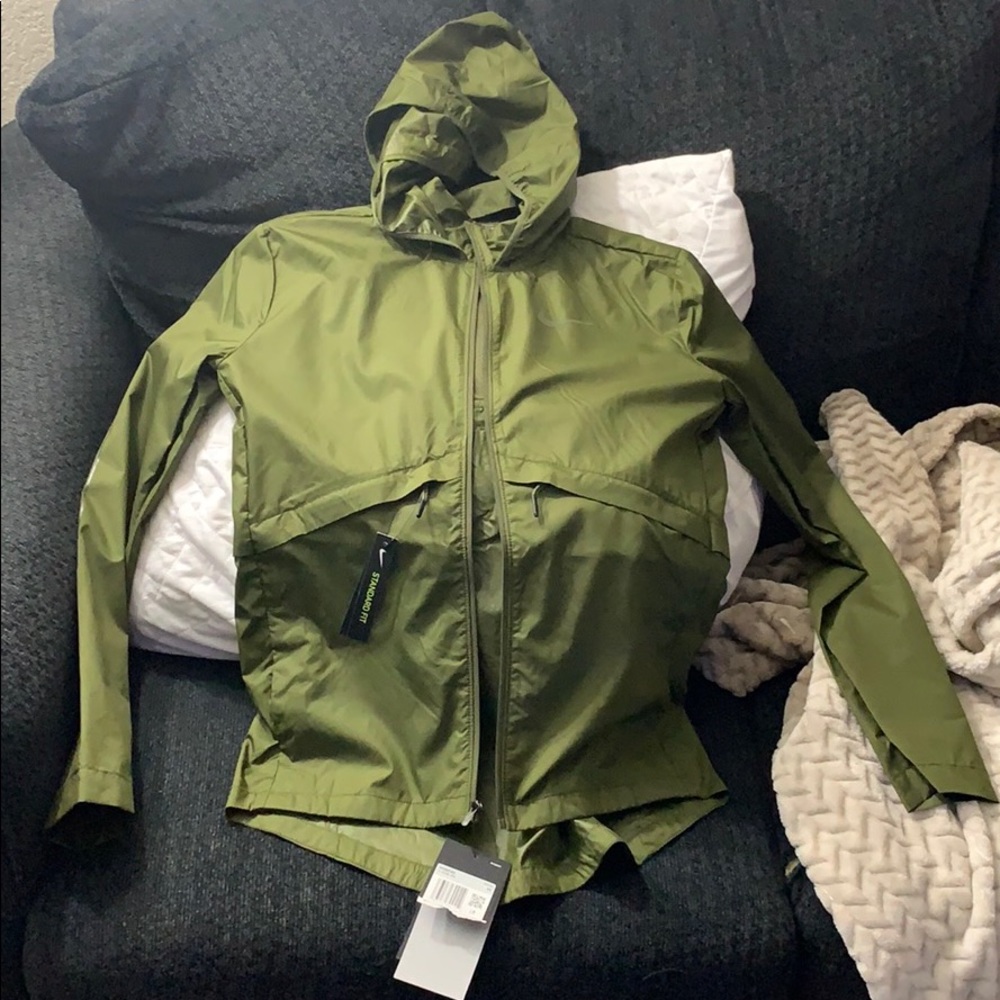 Nike Running Green Windbreaker XS